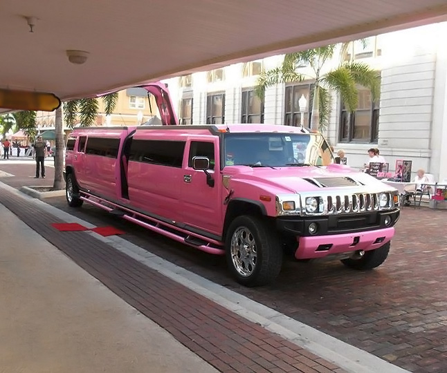 Temple Terrace Pink Hummer Limo 